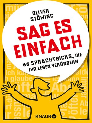 cover image of Sag es einfach